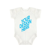 Charger l'image dans la galerie, Combinaison Barboteuse triangle à manches courtes bébé nouveau-né Unisexe personnalisée avec photo logo motif texte