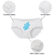 Charger l'image dans la galerie, Sous-vêtements en soie glacée pour femmes, impression personnalisée avec vos photos/images ou votre nom