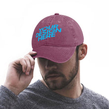 Charger l'image dans la galerie, Baseball casquettes chapeau de jean adulte personnalisé avec photo motif texte logo