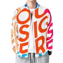 Charger l'image dans la galerie, Vestes pour hommes blouson college WY10 personnalisé avec photos motif texte(conception multi-images)