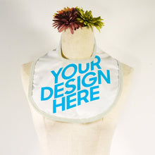 Charger l'image dans la galerie, Bavoir imperméable bébé repas personnalisé avec photo logo motif texte