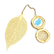 Charger l'image dans la galerie, Marque-pages (les signets)personnalisés en métal en forme de feuille