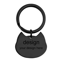 Charger l'image dans la galerie, Boucle clé en métal (5 formes au choix) porte-clés personnalisé avec texte prénom nombre