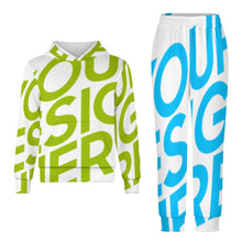 Charger l'image dans la galerie, Ensemble sweat 2 pièces A5TZ pour garçons filles avec sweat à capuche et pantalon de survêtement personnalisé avec photo texte prénom