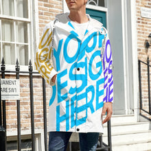 Charger l'image dans la galerie, Impression des multi-images trench-coat long original grande taille homme A677 personnalisé avec photo logo motif texte