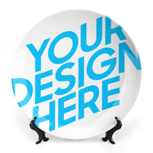 Charger l'image dans la galerie, Assiette decorative porcelaine personnalisé avec photo logo texte motif