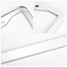 Charger l'image dans la galerie, Support de plaque d'immatriculation en aluminium quatre trous ronds QC1101013 Personnalisé (une paire)