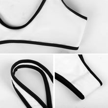 Charger l'image dans la galerie, Maillot de bain bikini triangle 2 pièces femme S99D54 personnalisé avec photo texte (conception une image)