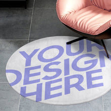 Charger l'image dans la galerie, Tapis de sol rond confortable pour la maison personnalisé avec motif photo logo texte
