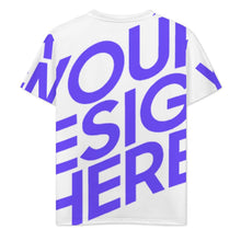 Charger l'image dans la galerie, T-shirts homme col V manches courtes J66T personnalisé avec photo texte prénom (conception une image)