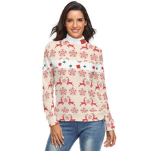 Charger l'image dans la galerie, Pull col roule femme MY01 Impression des multi-images personnalisé avec photo logo texte motif