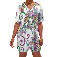 Charger l'image dans la galerie, Impression d’image unique Chemise à manches femmes dolman ensemble de deux pièces OTZ personnalisé avec photo logo texte motif