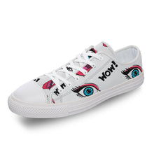 Charger l'image dans la galerie, Chaussures personnalisées en toile à coupe basse (deux chaussures peuvent être personnalisées avec photos différemments)