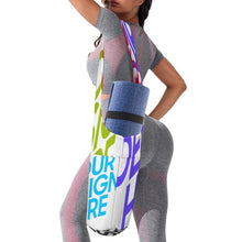 Charger l'image dans la galerie, Sac de rangement pour tapis de yoga en toile pliable personnalisé avec photo texte prénom (conception multi-images)