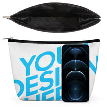 Charger l'image dans la galerie, Trousse cosmétique à main / Sac cosmétique à main de cuir PU personnalisée avec photo texte motif logo