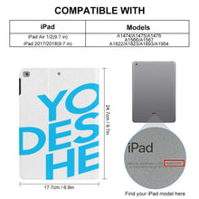 Charger l'image dans la galerie, Coque de protection pour iPad en cuir TPU personnalisé avec photo texte prénom