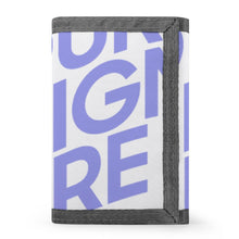 Charger l'image dans la galerie, Portefeuille 3 volets / Porte monnaie pour femme homme personnalisé avec photo logo texte motif