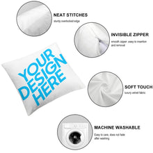 Charger l'image dans la galerie, Taies d'oreiller / Housses de coussin en velours personnalisée avec photo logo motif texte