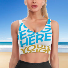 Charger l'image dans la galerie, Soutien-gorge de sport d'entraînement YJ032 femme personnalisé avec photo logo motif texte (impression des multi-images)