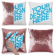 Charger l'image dans la galerie, Impression des multi-images/image unqiue Accueil taie d'oreiller à paillettes Coussin de siège personnalisé avec photo motif logo texte