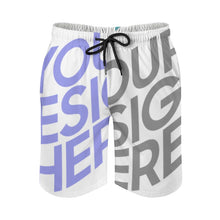 Charger l'image dans la galerie, Homme short de bain / maillot de bain / short de plage à séchage rapide avec cordon de serrage D1P personnalisée avec photo texte (Impression Complète Multi-Image)