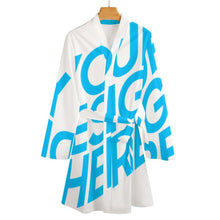 Charger l'image dans la galerie, Pyjama robe de chambre chemise de nuit à manches longues avec ceinture personnalisé (impression image unique)