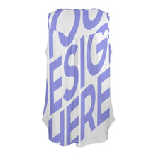 Charger l'image dans la galerie, Impression d’image unique Gilet sans manche col rond femme BCT personnalisé avec image logo texte motif