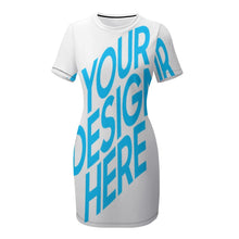Charger l'image dans la galerie, Robe d'été sportive / Robe de sport à manches courtes femme NZ003 personnalisé imprimé avec photo texte
