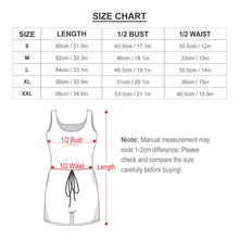 Charger l'image dans la galerie, Combinaison shorts à bretelles Femme Chic T05 impression personnalisée avec photo logo motif texte