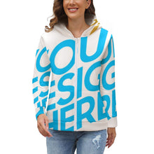 Charger l'image dans la galerie, Impression d’image unique Pull Peluche fermeture éclaire zippé Grande taille femme BH1 personnalisé avec photo logo motif texte