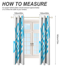 Charger l'image dans la galerie, Rideau perforé en tissu (deux pièces sont identiques) personnalisé avec photo logo texte motif
