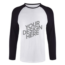 Charger l'image dans la galerie, Chemise T-shirt tee shirt à manches longues pour hommes personnalisé avec photo texte