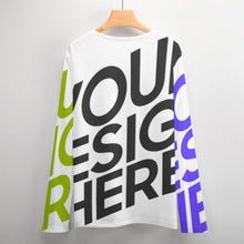 Charger l'image dans la galerie, Sweatshirt chemise tee shirt à manches longues homme avec poche ELREV2 personnalisé avec photo logo texte motif (Impression des multi-images)