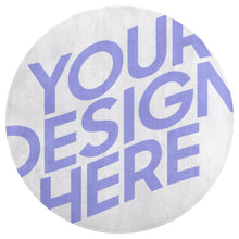 Charger l'image dans la galerie, Tapis de sol rond confortable pour la maison personnalisé avec motif photo logo texte