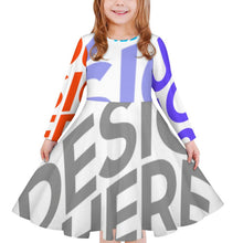 Charger l'image dans la galerie, Robe fille manche longue a volant / Jupes D'automne Et D'hiver Impression des multi-images CRQ personnalisé avec photo logo texte motif