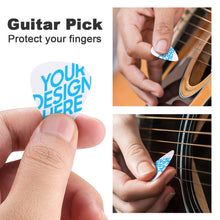 Charger l'image dans la galerie, Médiator guitare original personnalisé avec motif photo logo texte