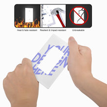 Charger l'image dans la galerie, Panneau de commutation amovible personnalisé avec photo logo texte motif
