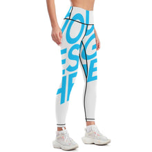 Charger l'image dans la galerie, Pantalon de yoga midi basique taille haute pour femme YJ033 personnalisé et concevez vous-même