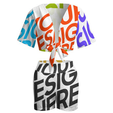 Charger l'image dans la galerie, Femme Ensemble de sport fitness jogging de plage GTZ Personnalisé avec photo motif texte logo (Impression des multi-images)