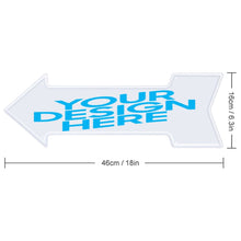 Charger l'image dans la galerie, Pancarte personnalisée en forme de la flèche