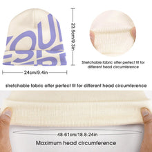 Charger l'image dans la galerie, Bonnet en tricot pour femme homme personnalisé avec photo prénom logo (conception une image)