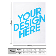 Charger l'image dans la galerie, Couverture de lit canapé en peluche douce confortable personnalisé avec photo image texte motif logo