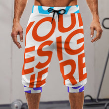 Charger l'image dans la galerie, Impression des multi-images short de sport homme AIP personnalisé avec photo logo texte motif