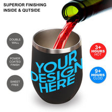 Charger l'image dans la galerie, Gobelet réutilisable en acier inoxydable personnalisé avec photo motif texte logo