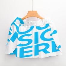 Charger l'image dans la galerie, Impression d’image unique Mini-jupe/jupe courte fuide confortable femme grande taille A593 personnalisée avec motif photo logo texte