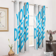 Charger l'image dans la galerie, Rideau perforé en tissu (deux pièces sont identiques) personnalisé avec photo logo texte motif