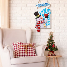 Charger l'image dans la galerie, Tableau / peinture en bois de Noël à suspendre personnalisé avec photo motif logo texte