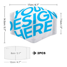 Charger l'image dans la galerie, Masques de protection personnlisés contre les PM2,5 bucco-nasaux (avec cordon noir)