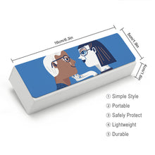 Charger l'image dans la galerie, étui à lunette rigide personnalisé avec texte image logo motif