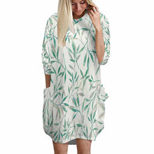 Charger l'image dans la galerie, Robe ample à manches longues avec poches femme AKQ personnalisé avec photos motif et texte (impression d'image unique)